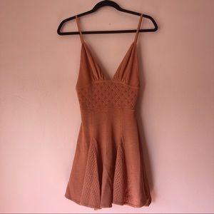 For Love And Lemons Dresses - For Love & Lemons Peach Knit Babydoll Dress For Love And Lemons Dresses - For Love & Lemons Peach Knit Babydoll Dress
